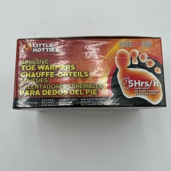 30x Little Hotties Adhesive Toe Warmers 5+ Hours Pure Heat Natural - FAC. SEALED - Picture 3 of 3
